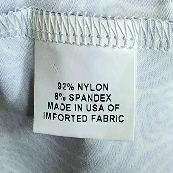 NWT Size Large Melly M Blue Floral 70s Psychedelic Slinky Maxi Dress Made in USA - Picture 6 of 6